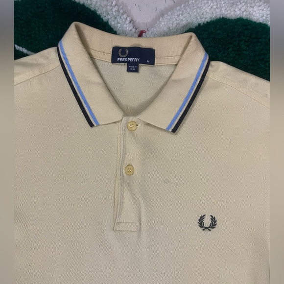 Fred Perry Light Yellow Polo Shirt - Picture 2 of 4